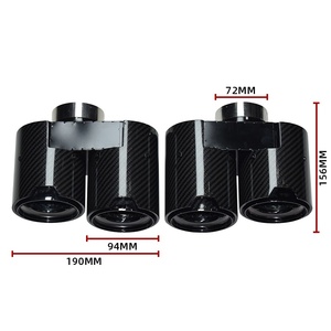   Puntas de escape de fibra de carbono <span class=keywords><strong>M</strong></span> Performance para G20 G21 G22 G26 320i 325i 330i 330e 340i 425i 430i, boquilla de silenciador - Product Image 4