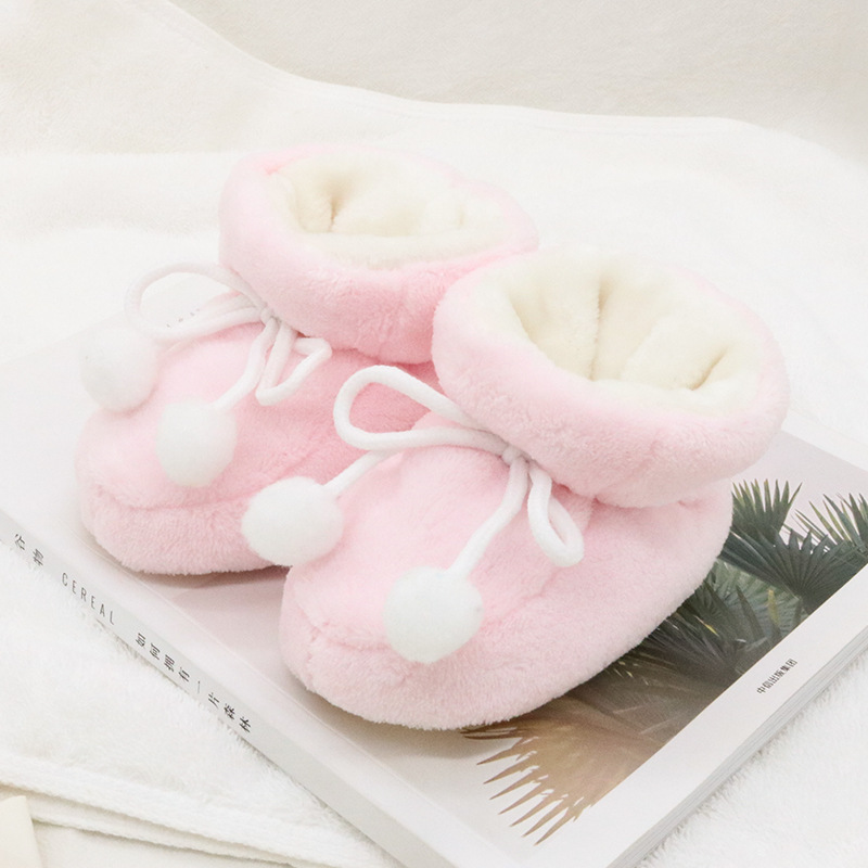 Зимняя сохраняющая тепло детская обувь из хлопка на шнуровке