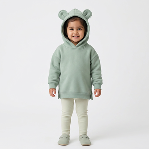 Sweat à capuche personnalisé avec broderie ours pour enfants cadeaux pour enfants vêtements unisexe enfants logo pull personnalisé sweats à capuche - Product Image 1