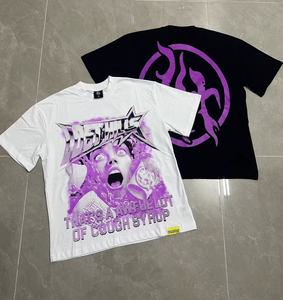 เสื้อยืดลายพิมพ์คลาสสิกคุณภาพสูง แบรนด์ดัง สแกนได้ ลายน้ำเชื่อมแก้ไอเยอะมาก สำหรับผู้ชาย แขนสั้น - Product Image 2