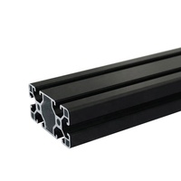 Profils en aluminium anodisé noir 6063 Alu 2020 2080 3030 4040 4080 8080 9090 100100 120120 avec rainure en T pour extrusion CNC
