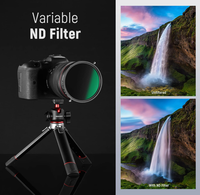 Filtre Combo Variable ND CPL 77MM ND2 ND32 Sans Croix en X, Revêtement Nano 30 Couches, Verre HD, Cadre Fin en Alliage d'Aluminium