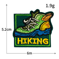 Patch en dentelle thermocollant personnalisé en forme de dessin animé pour skateboard, en toile écologique, avec logo brodé à l'ordinateur, tendance mode