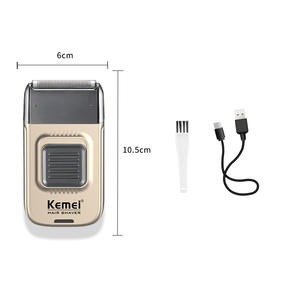 Afeitadora eléctrica Kemei KM-TX11 recargable, afeitadora de vello recíproca para hombres con cepillo de limpieza - Product Image 2