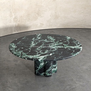<span class=keywords><strong>Table</strong></span> à <span class=keywords><strong>manger</strong></span> <span class=keywords><strong>ronde</strong></span> blanche Carrara populaire <span class=keywords><strong>marbre</strong></span> résistant aux intempéries pour l'extérieur jardin et patio - Product Image 5