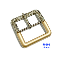 Boucle de chaussure en métal de haute qualité, forme carrée, avec strass en cristal, 10 mm