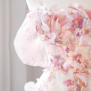 Elegante applicaties afstudeerjurk prachtige off-shoulder formele feestjurken avondjurken verjaardag viering gala jurk - Product Image 2