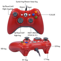 Manette de jeu filaire ergonomique de haute qualité TGZ X 360 avec vibration pour Windows 7/8/10