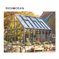Véranda autoportante 4 saisons en aluminium Design moderne personnalisé Véranda solarium de haute qualité Cour en verre étanche Parc Hôtel