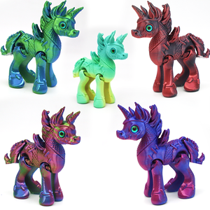 Artisanat, ornements, cadeaux, figurines créatives, articulations d'animaux, jouets, décorations licorne imprimées en 3D transfrontalières - Product Image 1