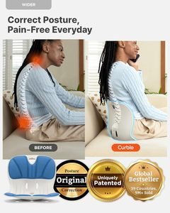 Curble Wider-Silla <span class=keywords><strong>de</strong></span> soporte <span class=keywords><strong>de</strong></span> <span class=keywords><strong>espalda</strong></span> ergonómica Soporte lumbar Corrección <span class=keywords><strong>de</strong></span> postura Alivio del <span class=keywords><strong>dolor</strong></span> <span class=keywords><strong>de</strong></span> <span class=keywords><strong>espalda</strong></span> Diseño <span class=keywords><strong>de</strong></span> modelo 3D moldeado por inyección - Product Image 3