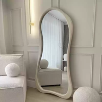 Espejo de Forma Irregular Personalizado, Espejo Decorativo para el Hogar, Marco de MDF, Espejo Completo, Espejo de Cuerpo Entero para Dormitorio, Espejo de Pie