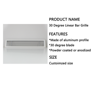 <span class=keywords><strong>Grille</strong></span> d'<span class=keywords><strong>aération</strong></span> moderne en <span class=keywords><strong>aluminium</strong></span> pour fenêtre ou porte HVAC avec installation facile - Product Image 3