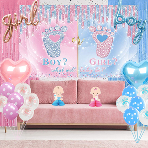 Nicro Nuovo Prodotto di Genere Rivelare Decorazione Del Partito Para Fiestas del Ragazzo o Della Ragazza Baby Shower Partito Forniture Kit - Product Image 4