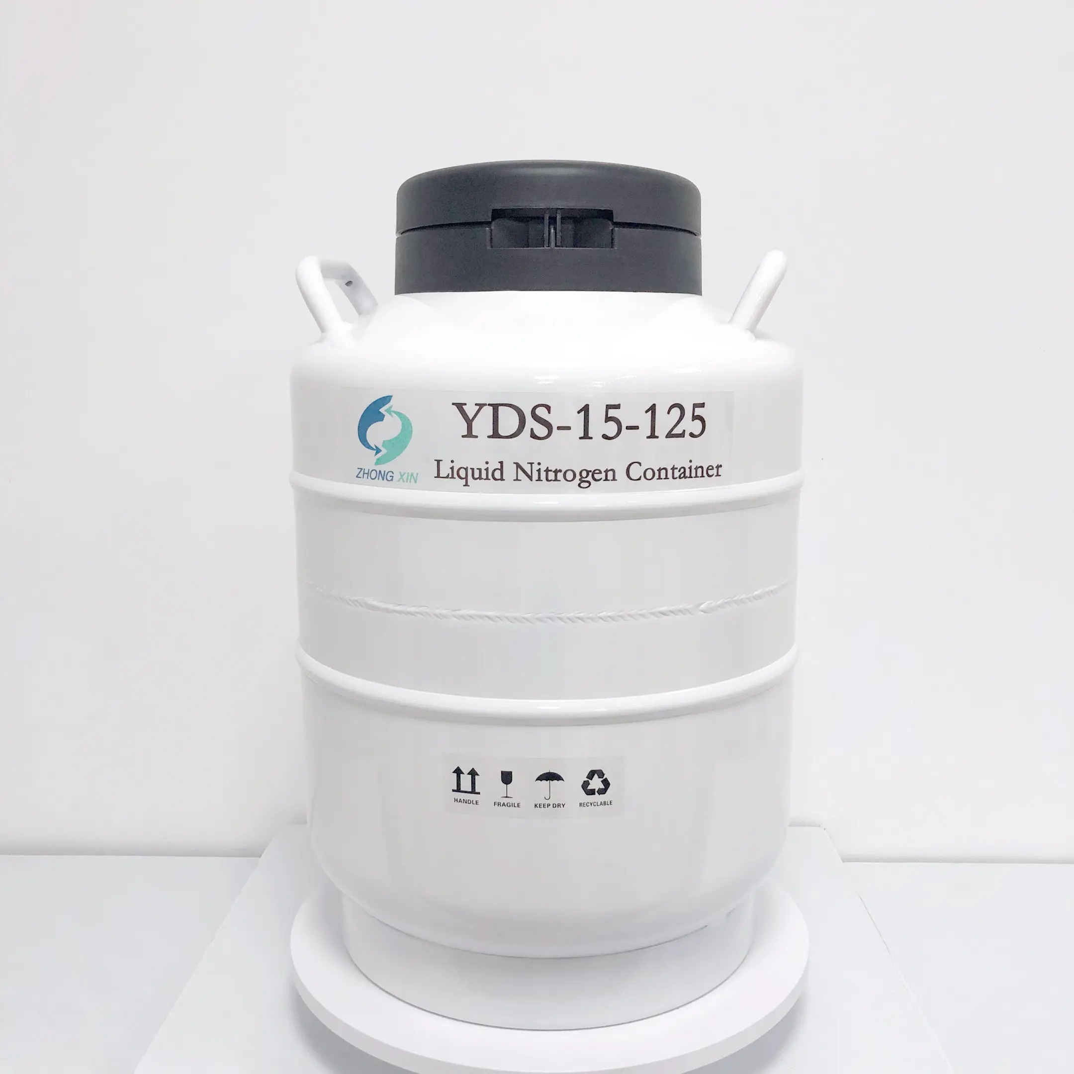 Bền 15L 125 Mét tầm cỡ Cryo LN2 Tank container gia súc/dê đông lạnh tinh dịch Nitơ lỏng dewar YDS-15-125