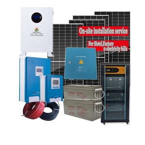 ระบบพลังงานแสงอาทิตย์แบบไฮบริด 50KW 80KW 100KW 200KW พร้อมแผงโซลาร์เซลล์และแบตเตอรี่ลิเธียม ชุดอุปกรณ์ครบชุดสำหรับโรงแรม - Product Image 1