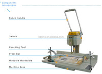 Perceuse à papier électrique DP-205, machine à perforer le papier de bureau avec motifs de perforation programmables