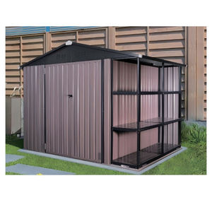 Portable Aluminum Metal Patio Outdoor <strong>Garden</strong> <strong>Sheds</strong> Backyard Bike Tool Storage <strong>Sheds</strong> with <strong>Shelving</strong> Storage <strong>Shed</strong> - Product Image 5