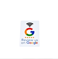 Google NFC ve Özel QR Kodlu İşletmeler İçin Özelleştirilebilir Akrilik İnceleme Kartı