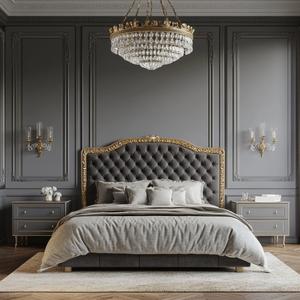 Juego de dormitorio de madera personalizado respetuoso con el medio ambiente moderno para uso en apartamentos y hoteles - Product Image 4