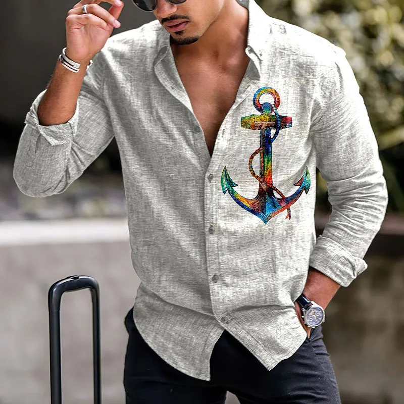 Kostenlose Probe Großhandel kubanischen Kragen Button Down Shirt Camisas Africana Grande Taille Homme Chemises Shirts für Männer Neue Styles