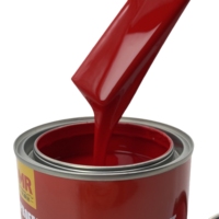 Peinture acrylique rouge 2K de haute qualité, peinture de finition automobile, couleurs métalliques, peinture de réparation de carrosserie automobile, peinture de finition automobile