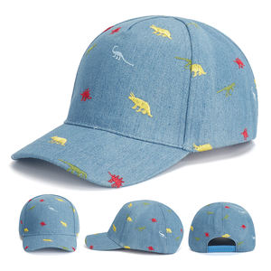 Gorra de Béisbol Deportiva para Niños, Diseño de 5 Paneles, Protección Solar, 100% Algodón, Estampado Animal, Primavera-Verano - Product Image 2
