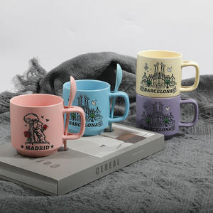 Tasse en céramique personnalisée peinte à la main, design créatif et tendance, compatible lave-vaisselle et micro-ondes, pour bureau, eau, lait, café - Product Image 3