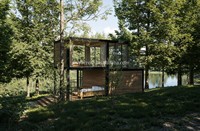 Maison préfabriquée River House Maison préfabriquée avec cuisine et salle de bain Tiny Home Cabine préfabriquée à 2 étages pour hôtel de villégiature
