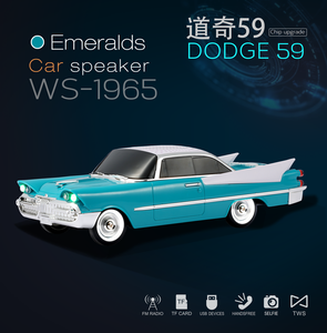 ลำโพงติดรถยนต์รูปทรงรถบรรทุกพกพา รุ่น WS-1965 กันน้ำ เล่นเพลงไร้สาย พร้อมไฟ LED RGB 59 สีให้เลือก - Product Image 6