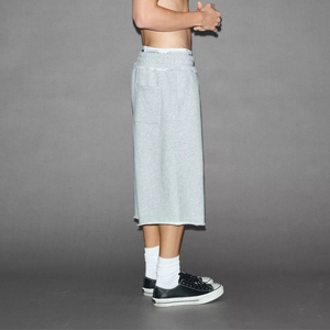 Pantaloncini in French Terry 3/4 di Alta Qualità, Shorts Estivi Casual con Elastico in Vita, Pantaloni Larghi in Cotone per Uomo - Product Image 2
