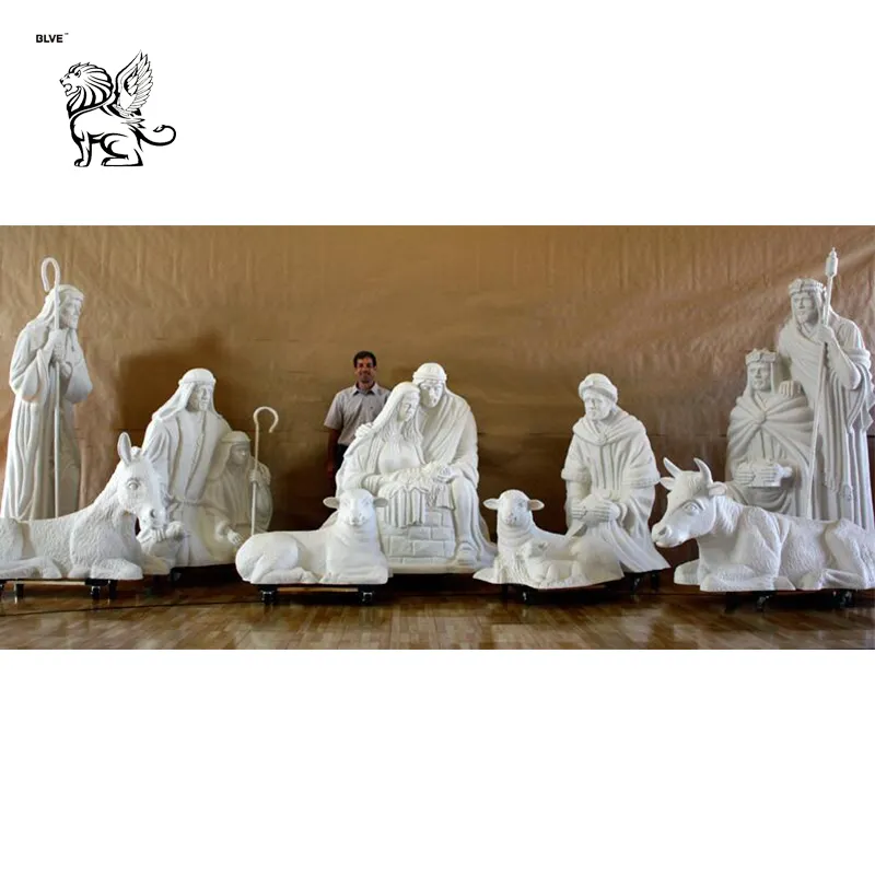 실물 크기 옥외 정원 숫자 훈장 섬유유리 수지 판매를 위한 종교적인 동상 조각품