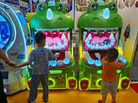 Machine de jeu de puzzle à monnayeur Dinosaure Dentiste, ludique et captivante, pour l'amusement