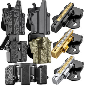 ซองปืนพกนอกเอวแบบดึงเร็ว พร้อมที่ใส่แม็กกาซีน ใช้ได้กับปืน G17 G19 Berettas CZ <span class=keywords><strong>Taurus</strong></span> Colt - Product Image 1