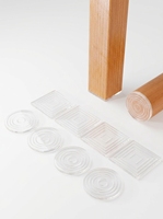 Protections de pieds de meubles en silicone réutilisables, autocollantes, antidérapantes, silencieuses, transparentes, écologiques, coussinets d'absorption des chocs