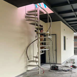 سلالم حلزونية حديثة وجميلة ، سلالم حلزونية معدنية مجمعة موصى بها. - Product Image 6