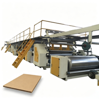 Ligne de production de carton ondulé à 3 couches, ligne de production automatique de boîtes en carton ondulé à 3 plis, ligne de production de carton ondulé