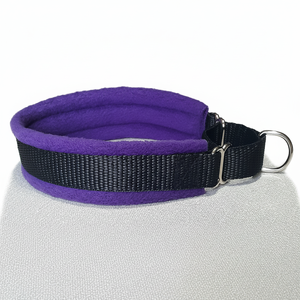 ปลอกคอสุนัขขนแกะลายหินอ่อนสีม่วงและดำ-กว้าง35มม. - Product Image 1