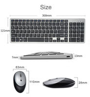 Kombo Keyboard dan Mouse Nirkabel 7 Warna Backlit dan Keyboard Nirkabel Fungsi Tinggi Satu Kabel untuk Mouse dan Keyboard