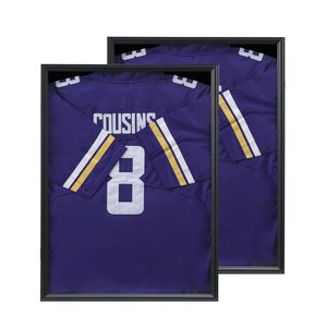 Cornice Espositiva Nera per Jersey Sportivi, Confezione <span class=keywords><strong>da</strong></span> 2, Misura Standard, per Memorabilia Sportiva, MOQ Flessibile, Fornitura Diretta dalla Fabbrica - Product Image 1