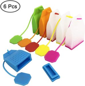 Portable Food-Grade Silicone Infusers Safe <b>Loose</b> Leaf <b>Strainer</b> Filter with Long Rope Reusable <b>Tea</b> Infuser - Product Image 5