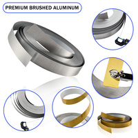 Bande de bordure en aluminium brossé de qualité supérieure, profilé flexible en aluminium pour la fabrication de lettres lumineuses LED et la signalétique publicitaire