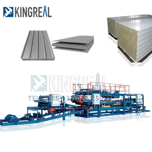 Rock len Sandwich panel dây chuyền sản xuất tấm màu ngói cuộn tạo thành máy rocwool cắt cán Máy Nhà máy thiết kế