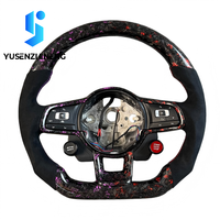 Volant de voiture personnalisé en fibre de carbone pour VW Golf Mk7 Mk7.5 Mk8 Polo R GTI GTD 7 8 Jetta Cc T6 Volkswagen Passat B8 Accessoires