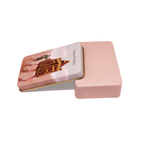 Boîte à savon carrée personnalisée en gros Boîte de rangement de cadeau en métal Boîte de rangement en fer pour les nécessités quotidiennes