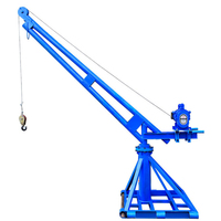 Rotation à 360 degrés, 300kg, 500kg, 1000kg, 2000kg, petit moteur à usage extérieur, grue à levage de singe