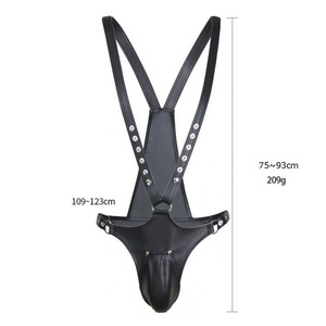 Kit de bondage en cuir Cokelife, jeu pour adultes fétichistes BDSM, équipement de bondage pour esclaves, noir réglable - Product Image 4