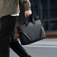 Nouvelle Sacoche Homme Tendance en PU Souple Grande Capacité Ultra Légère Imperméable pour Ordinateur Portable, Idéale pour Affaires et Loisirs