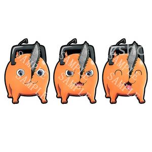 Pochita สติ๊กเกอร์อะนิเมะ <span class=keywords><strong>Chainsaw</strong></span> <span class=keywords><strong>Man</strong></span>,สติ๊กเกอร์กันน้ำสติ๊กเกอร์อะนิเมะสำหรับตกแต่งรถยนต์แล็ปท็อปศิลปะ3D - Product Image 1