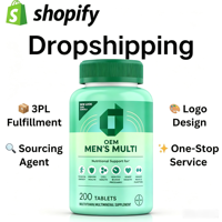 Agent de dropshipping Shopify, Sourcing, Contrôle qualité avant expédition, Marque privée, OEM, Multiminéraux et multivitamines haute puissance pour hommes
